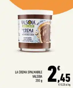 Conad Tuday La crema spalmabile Valsoia offerta