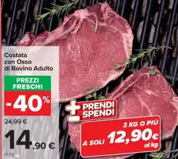 Carrefour Costata con osso di bovino adulto offerta