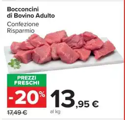 Carrefour Bocconcini di Bovino Adulto offerta