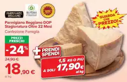 Carrefour Parmigiano Reggiano DOP Stagionatura Oltre 22 Mesi offerta