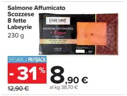 Carrefour Salmone Affumicato Scozzese 8 fette Labeyrie offerta
