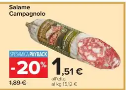 Carrefour SALAME CAMPAGNOLO offerta