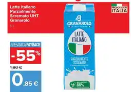 Carrefour Latte Italiano Parzialmente Scremato UHT Granarolo offerta