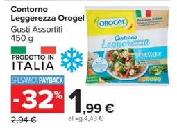 Carrefour CONTORNO LEGGEREZZA OROGEL offerta