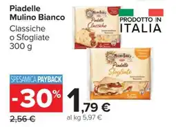 Carrefour Piadelle Mulino Bianco offerta