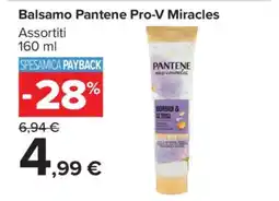Carrefour Balsamo Pantene Pro-V Miracles offerta