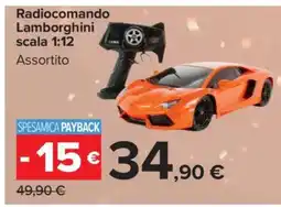 Carrefour Radiocomando Lamborghini scala 1:12 offerta