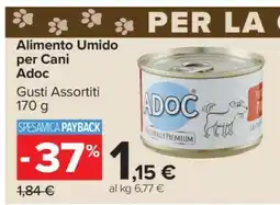 Carrefour ALIMENTO UMIDO PER CANI ADOC offerta