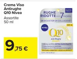 Carrefour Crema Viso Antirughe Q10 Nivea offerta