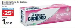Carrefour Dentifricio Pasta del Capitano Sensitive 24H offerta