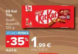 Carrefour Kit Kat Trio offerta