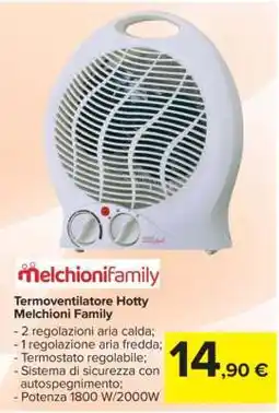 Carrefour Termoventilatore Hotty Melchioni Family offerta
