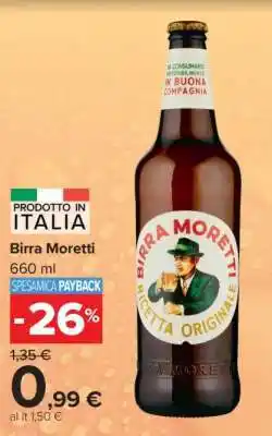 Carrefour BIRRA MORETTI offerta
