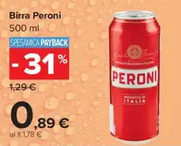Carrefour Birra Peroni offerta