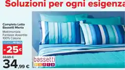 Carrefour Completo Letto Bassetti Mania offerta