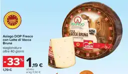 Carrefour Asiago DOP Fresco con Latte di Vacca Bruna offerta