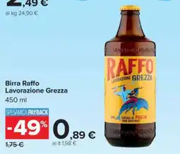 Carrefour Birra Raffo Lavorazione Grezza offerta