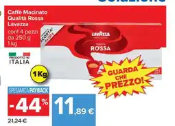 Carrefour Caffè Macinato Qualità Rossa Lavazza offerta
