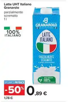 Carrefour Latte UHT Italiano Granarolo offerta