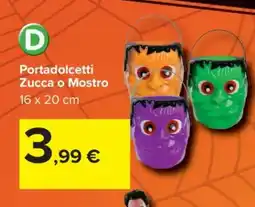 Carrefour Portadolcetti Zucca o Mostro offerta