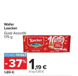 Carrefour Wafer Loacker offerta