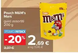 Carrefour Pouch M&M’s Mars offerta