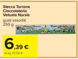Carrefour Stecca Torrone Cioccolateria Vetusta Nursia offerta