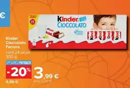 Carrefour Kinder Cioccolato Ferrero offerta