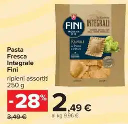 Carrefour PASTA FRESCA INTEGRALE FINI offerta