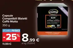Carrefour Capsule Compatibili Bialetti Caffè Motta offerta