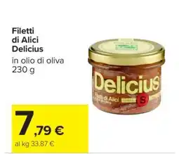 Carrefour Filetti di Alici Delicius offerta