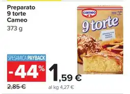 Carrefour Preparato 9 torte Cameo offerta
