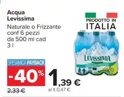Carrefour ACQUA LEVISSIMA offerta