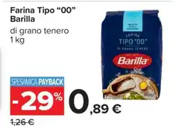 Carrefour Farina Tipo “00” Barilla offerta