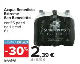 Carrefour Acqua Benedicta Extreme San Benedetto offerta