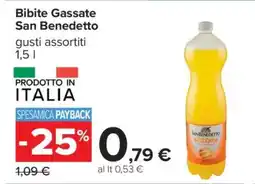 Carrefour Bibite Gassate San Benedetto offerta