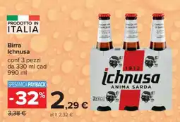 Carrefour BIRRA ICHNUSA offerta