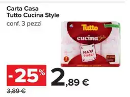 Carrefour Carta Casa Tutto Cucina Style offerta