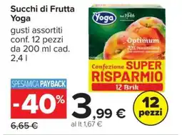 Carrefour Succhi di Frutta Yoga offerta
