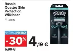 Carrefour Rasoio Quattro Skin Protection Wilkinson offerta
