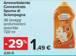 Carrefour AMMORBIDENTE CONCENTRATO SPUMA DI SCIAMPAGNA offerta