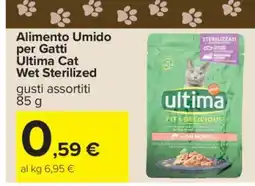 Carrefour Alimento Umido per Gatti Ultima Cat Wet Sterilized offerta