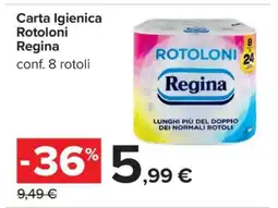 Carrefour Carta Igienica Rotoloni Regina offerta