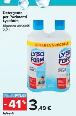 Carrefour Detergente per Pavimenti Lysoform offerta