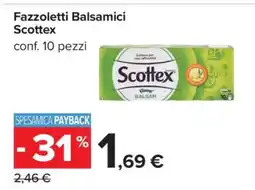 Carrefour Fazzoletti Balsamici Scottex offerta