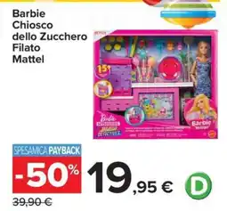 Carrefour Barbie Chiosco dello Zucchero Filato Mattel offerta