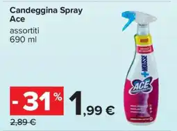 Carrefour Candeggina spray ACE offerta