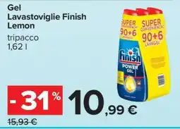Carrefour Gel Lavastoviglie Finish Lemon offerta
