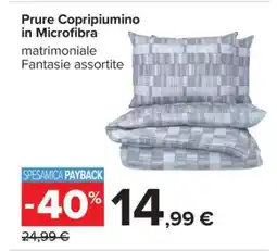 Carrefour Prure Copripiumino in Microfibra offerta