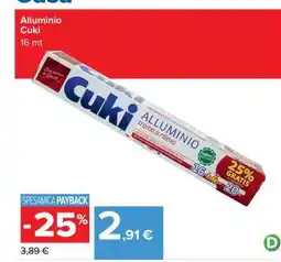 Carrefour ALLUMINIO CUKI offerta